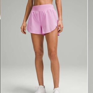 LULULEMON | Pink Fast and Free HR 3” Running Shorts